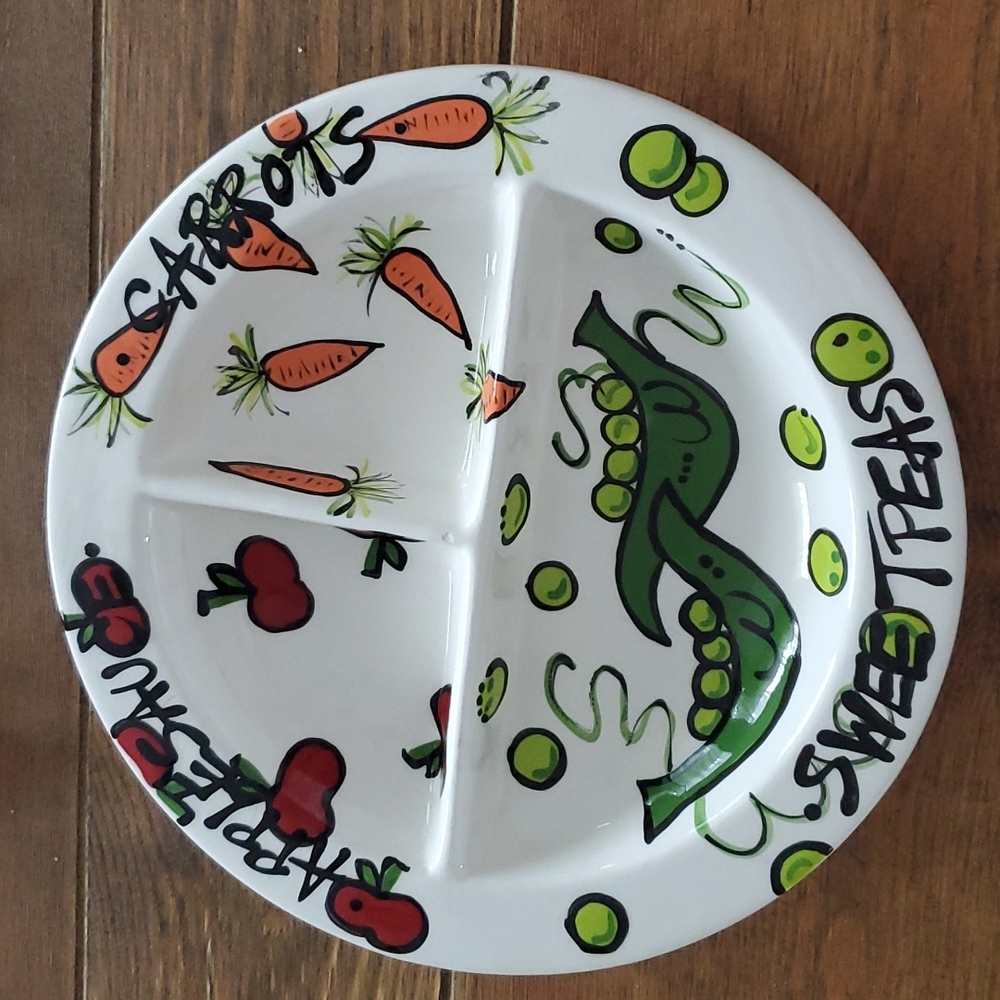 Magnolia Lane Divided Plate by T Cabells Too. Childs divided plate